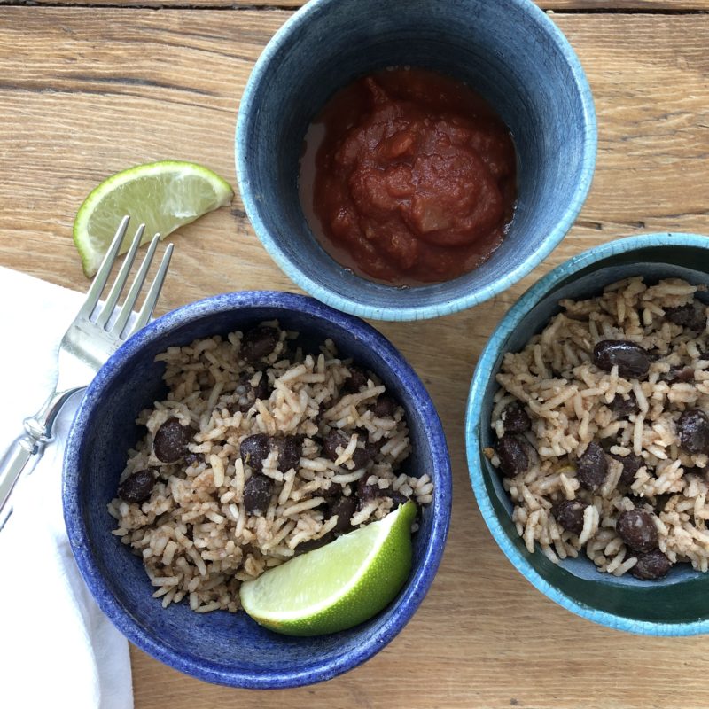 Rice cooker Taco rice and Beans