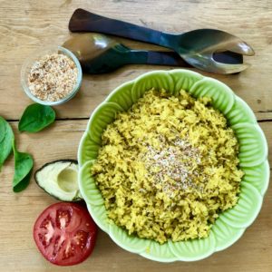coconut jasmine rice in the rice cooker