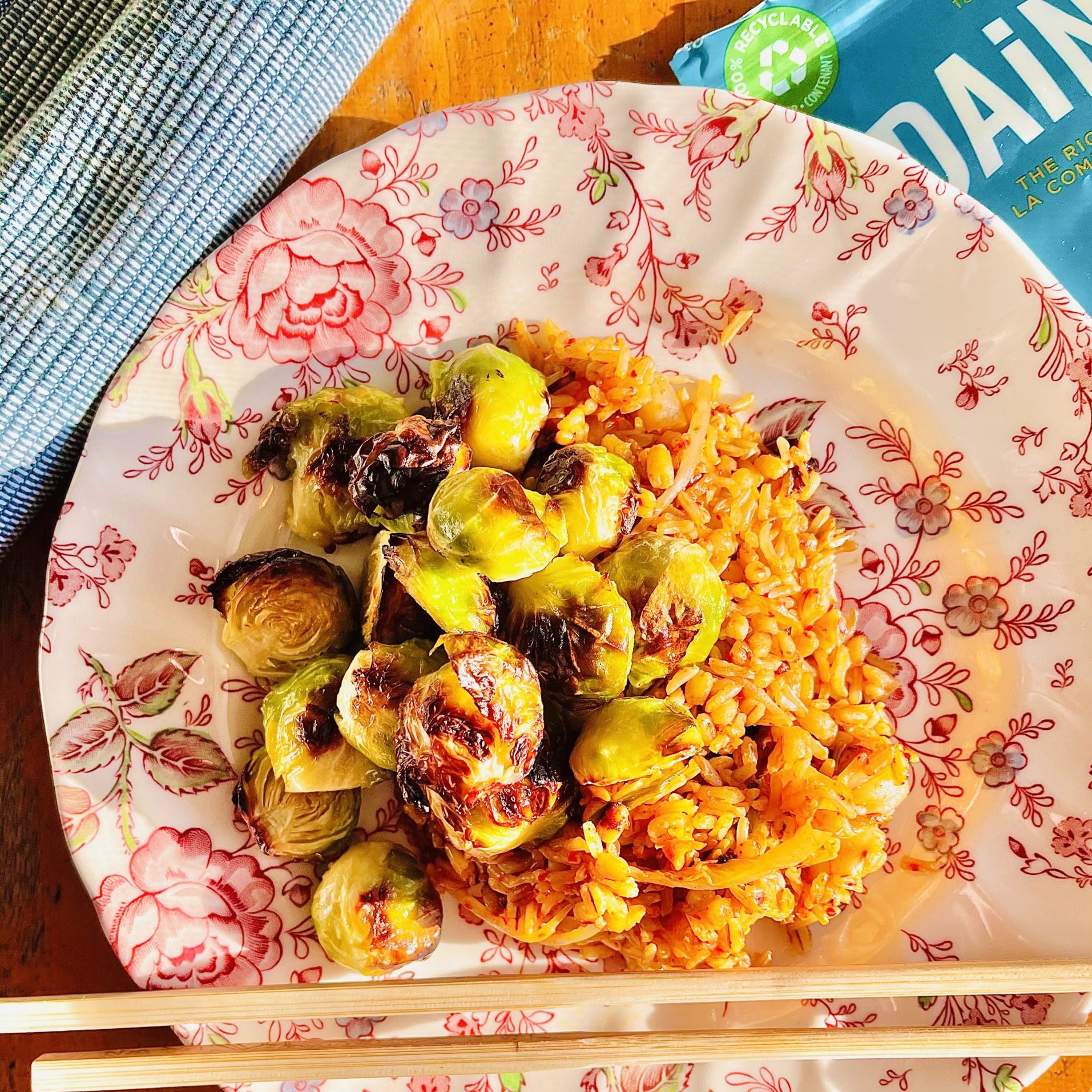 rice-cooker-kimchi-roasted-brussel-sprouts