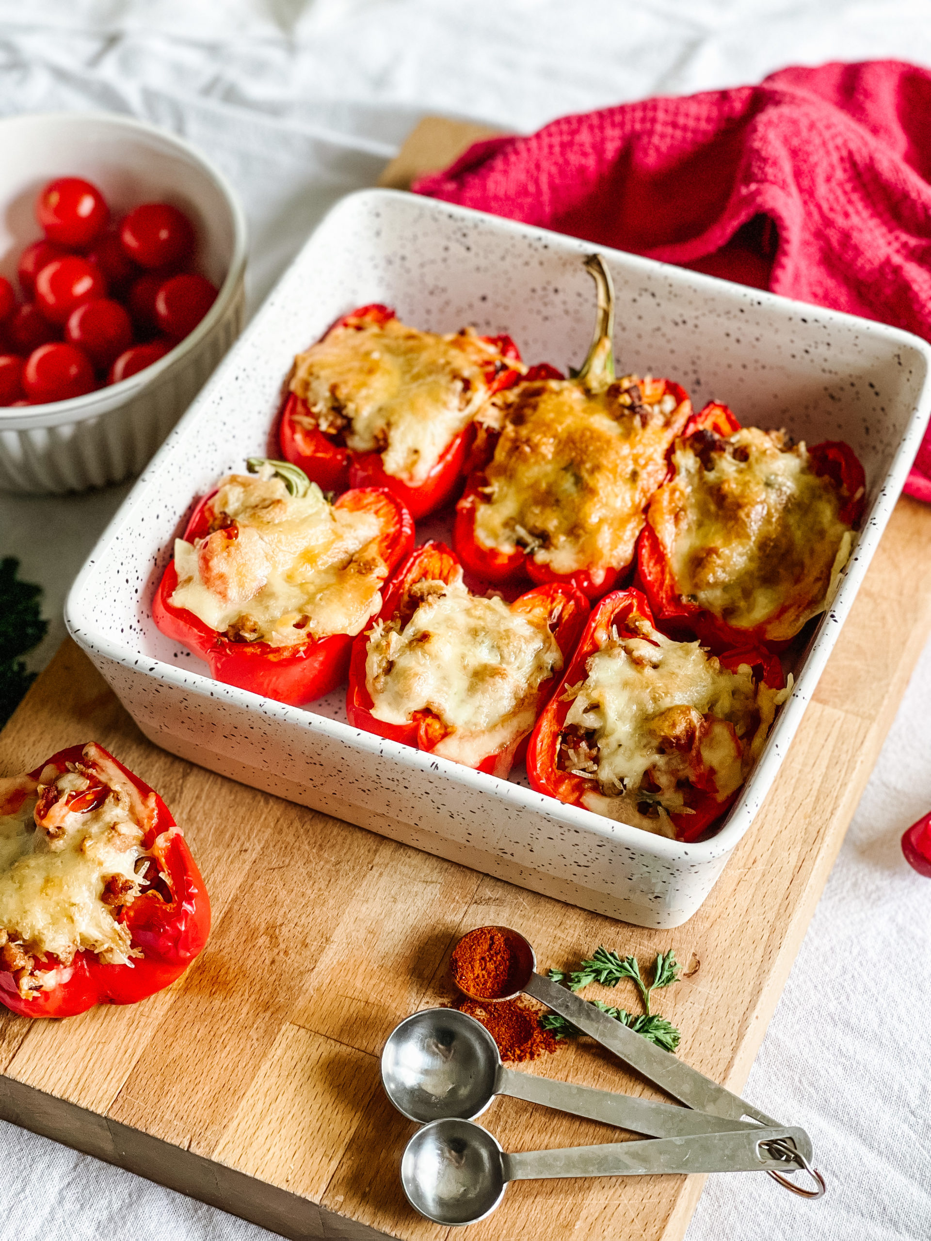 Canada Day stuffed peppers