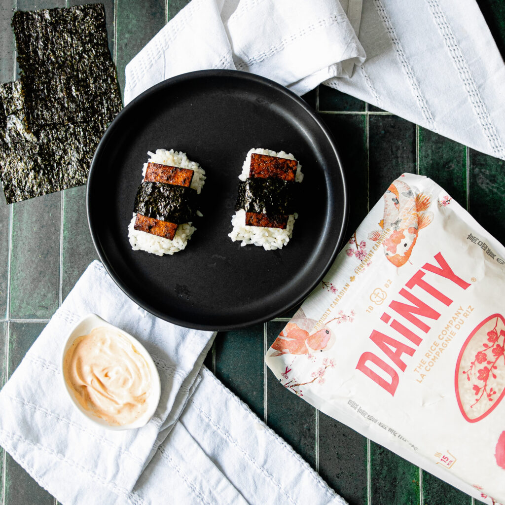 Dainty Rice Hawaiian Tofu Musubi Dainty Rice