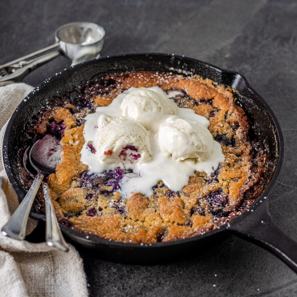 Dainty Rice | Gluten Free Wild Blueberry Cobbler